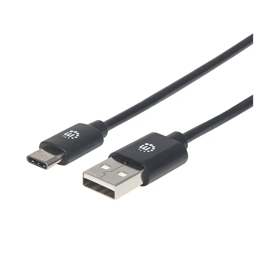 CABLE USB TIPO-C MANHATTAN, CM-AM 1.0M NEGRO 353298