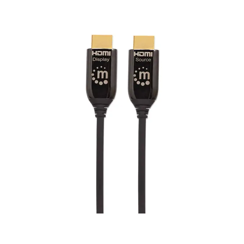 CABLE HDMI OPTICO ACTIVO PLENUM M-M 50M NEGRO MANHATTAN 355445