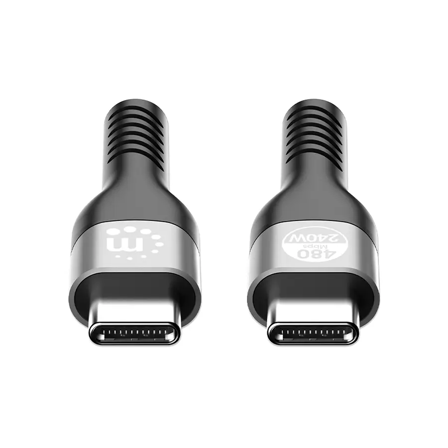 CABLE USB-C MANHATTAB V2.0, C-C 2.0M 480MBPS 240W NE 356367