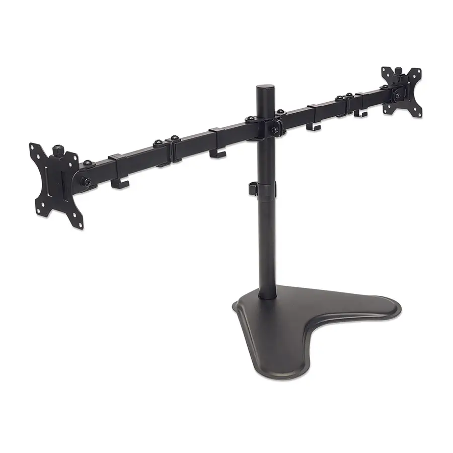 SOPORTE MANHATTAN P/2 MONITORES 13 A 32 SOBRE ESCRITORIO VESA 461559