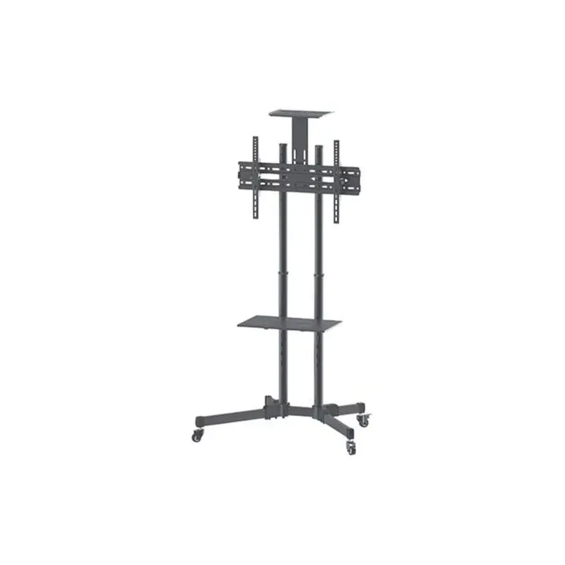 SOPORTE TV MANHATTAN CARRITO C/RUEDAS 35KG 37 A 100" (462334)