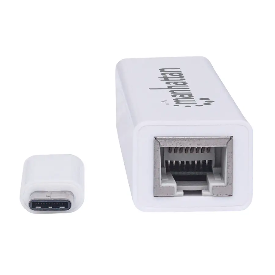 ADAPTADOR MANHATTAN USB TIPO C 3.2 A RJ45 RED GIGABIT ETHERNET 507585