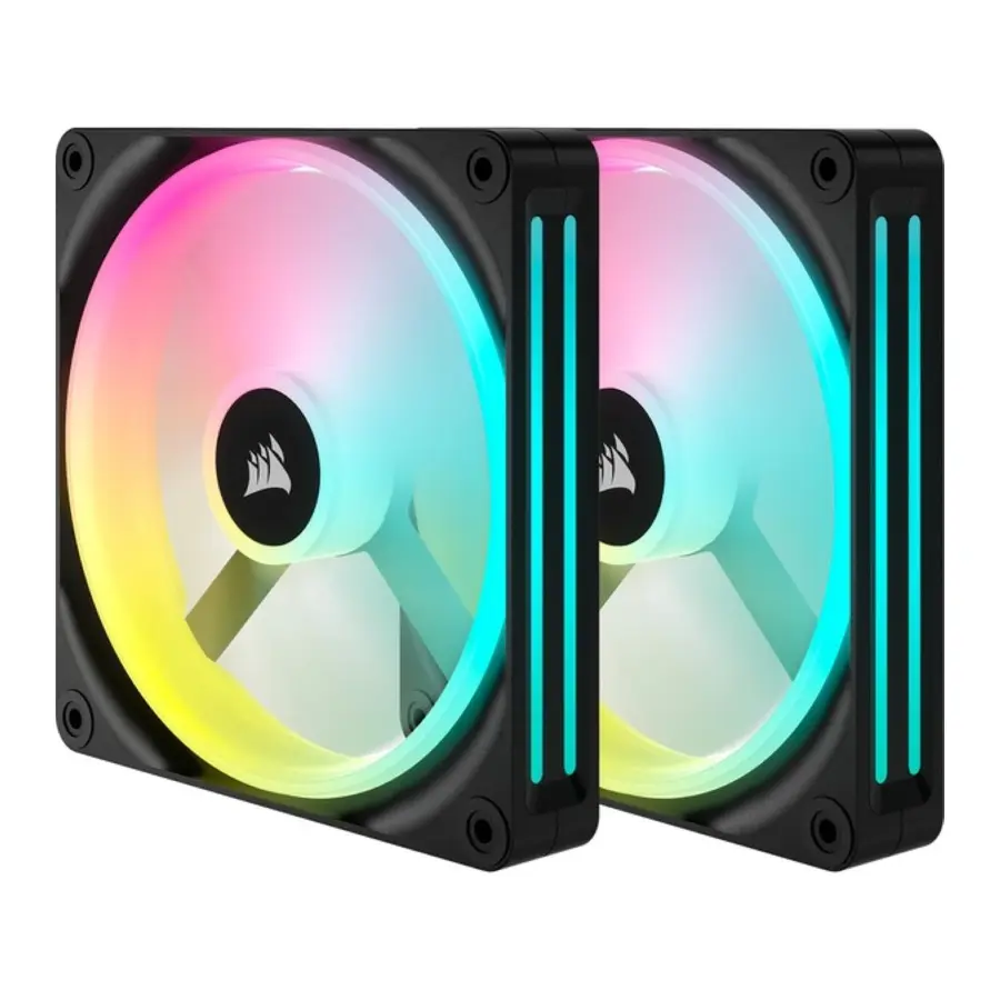 VENTILADOR CORSAIR ICUE LINK QX140 RGB X2 KIT 140MM 2000RPM NEGRO CO-9