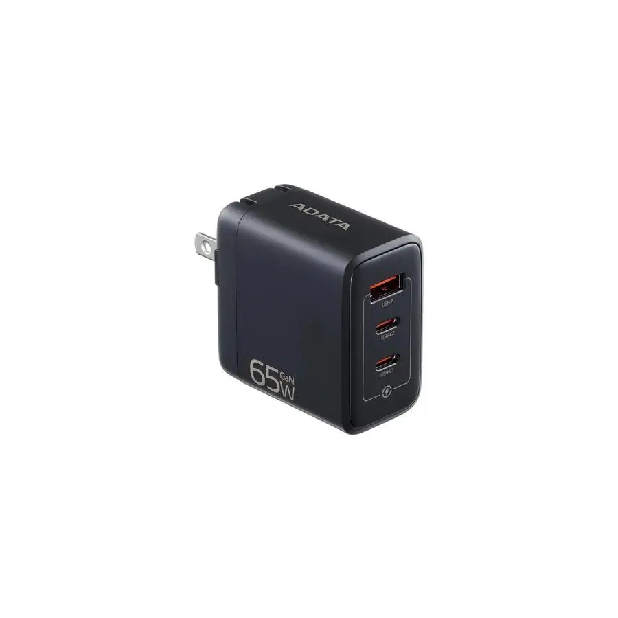CARGADOR DE PARED ADATA USB 65W,USB-C NEGRO CHARGERU-0653-QCPDBK