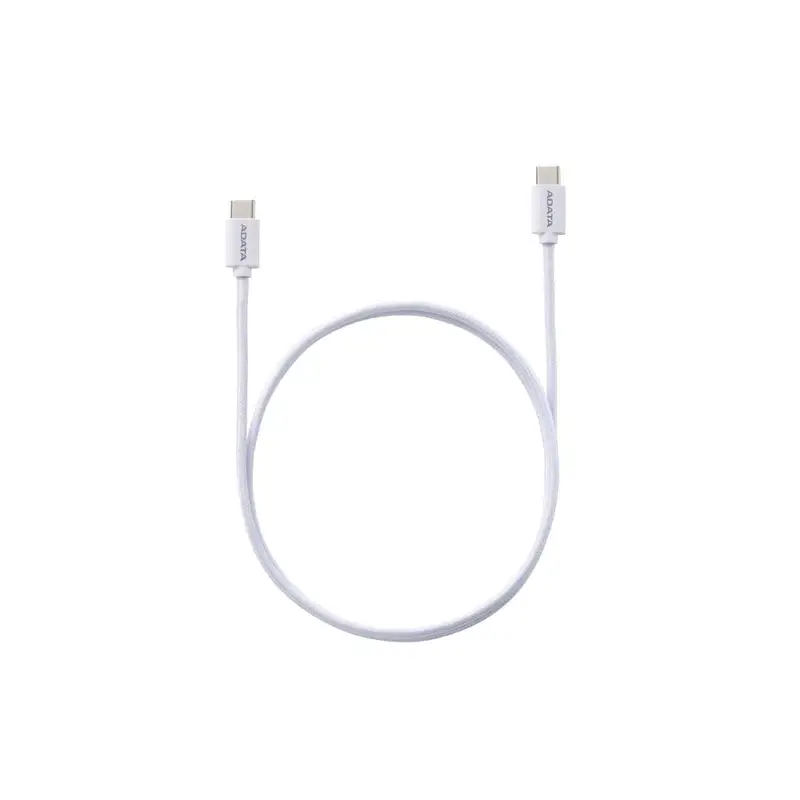CABLE ADATA USB-C A USB-C CARGA RAPIDA SOPORTA PD3.0 Y QC3.0 (CACC-100PN-WH)
