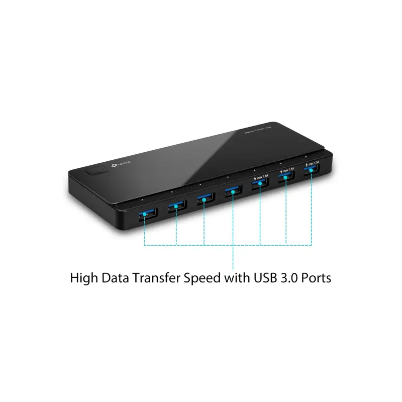 TP-LINK CONCENTRADOR HUB PORTATIL DE 7 PUERTOS / USB3.0 / UH700