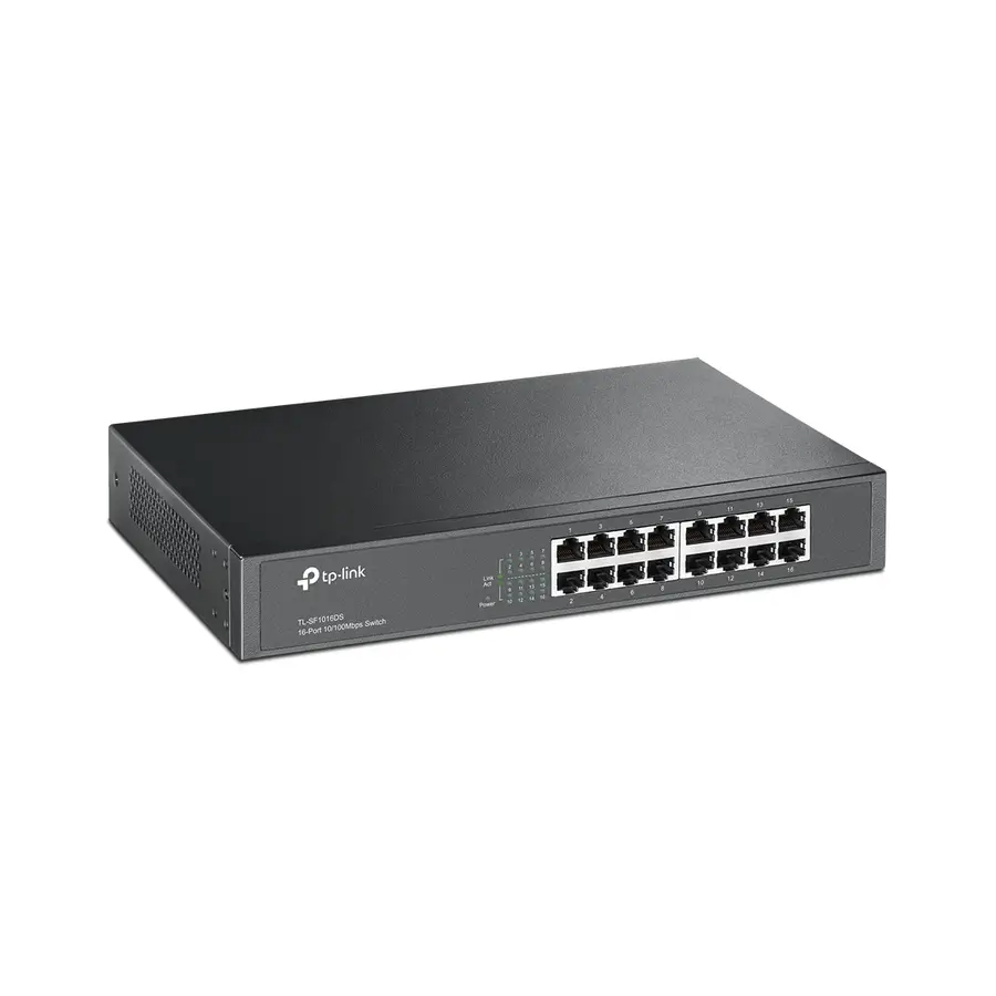 TP-LINK SWITCH ESCRITORIO/RACK/16PTOS FAST/SAVE ENERGY 70%/TL-SF1016DS