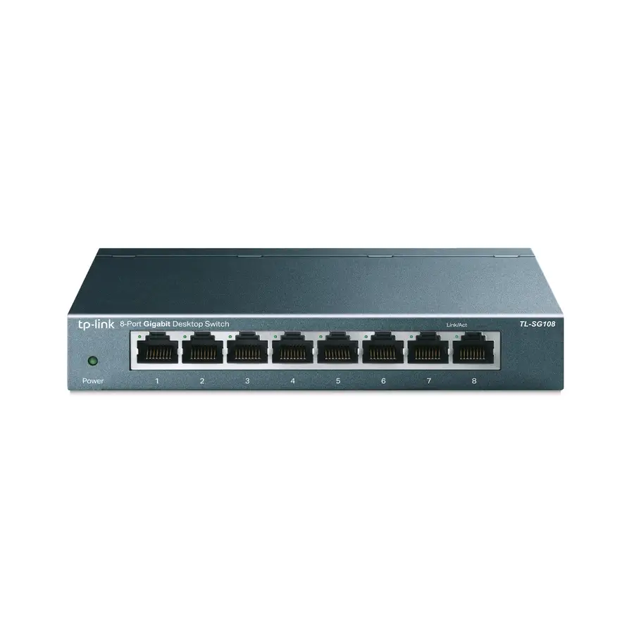 TP-LINK SWITCH ESCRITORIO /8 PTOS GIGA/PLUG&PLAY/QoS/IGMP/ TL-SG108