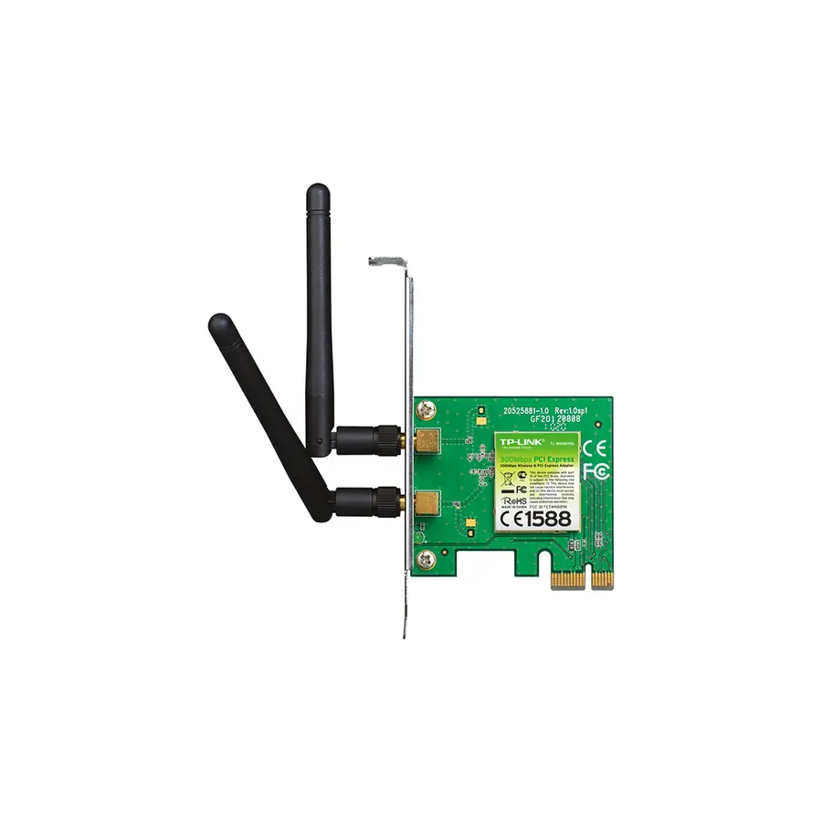 TP-LINK TARJETA DE RED INAL/PCIe2.0/N300/2 ANT/2dBi/ TL-WN881ND