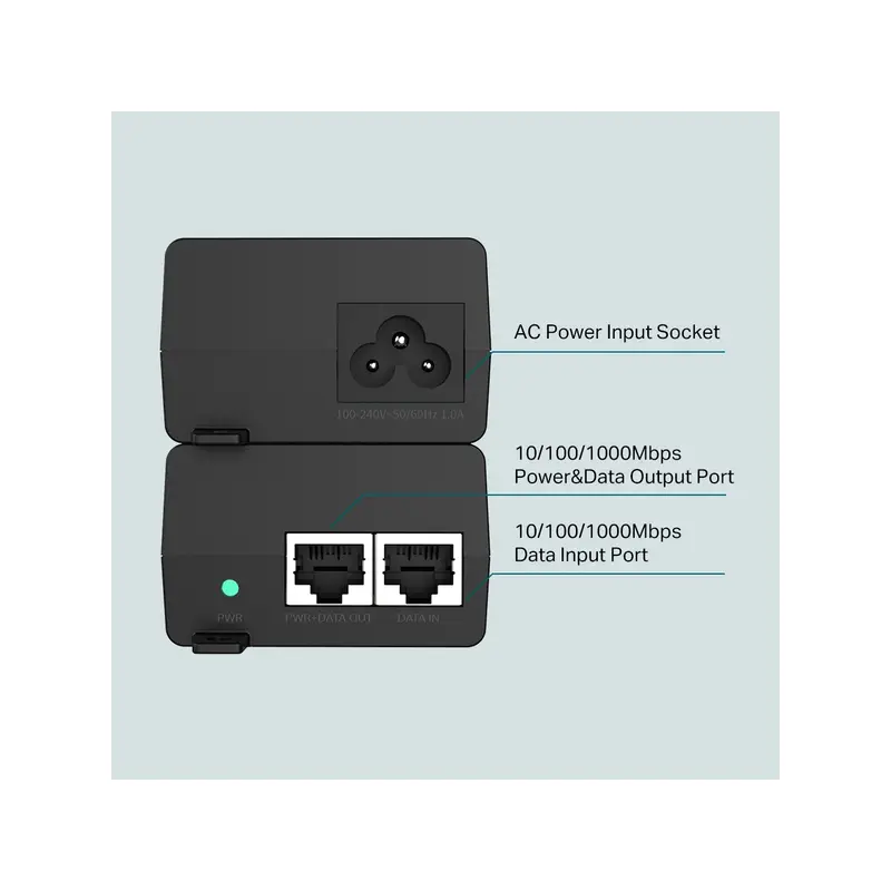 ADAPTADORES TP-LINK INYECTOR POE + /PoE160S (TL-POE160S)