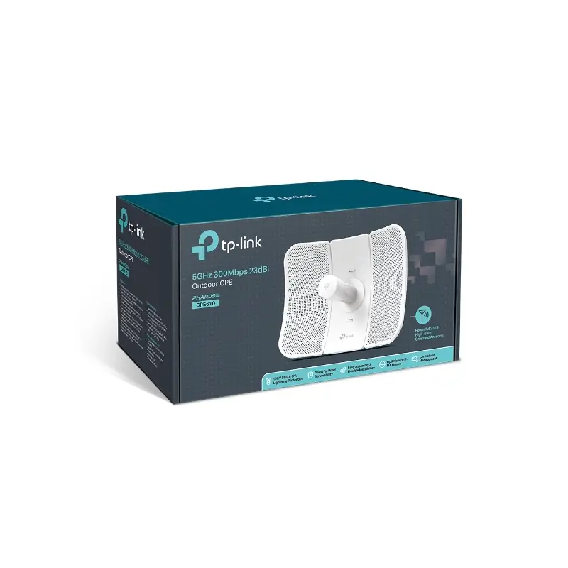 TP-LINK ANTENA PUNTO A PUNTO  /5GHZ/PoE/WISP/23dBi/20Km/CPE610
