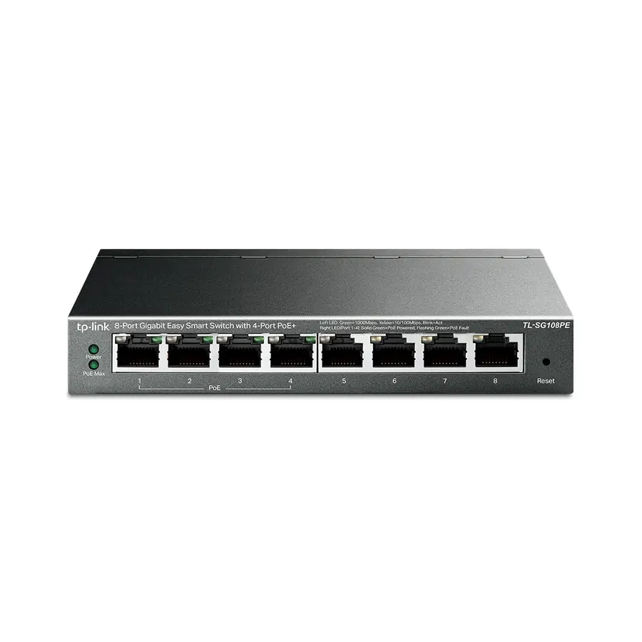 TP-LINK SWITCH ESCRITORIO /8 PTOS GIGA/PLUG&PLAY/QoS/IGMP/TL-SG108(PE)