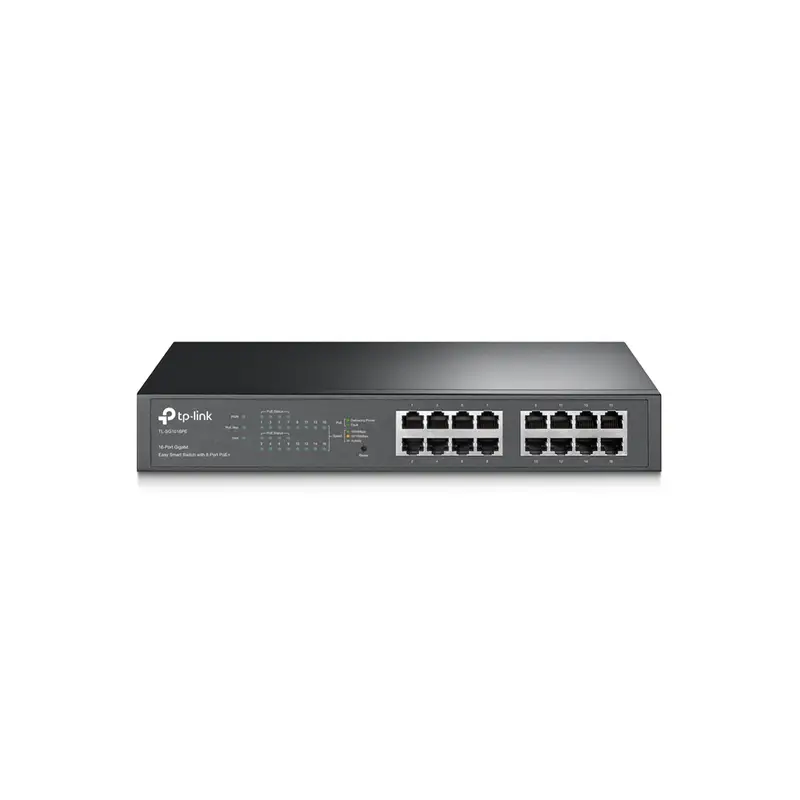 TP-LINK SWITCH EASY SMART DE 16 PUERTOS GBT/8 PTOS POE+/TL-SG1016PE