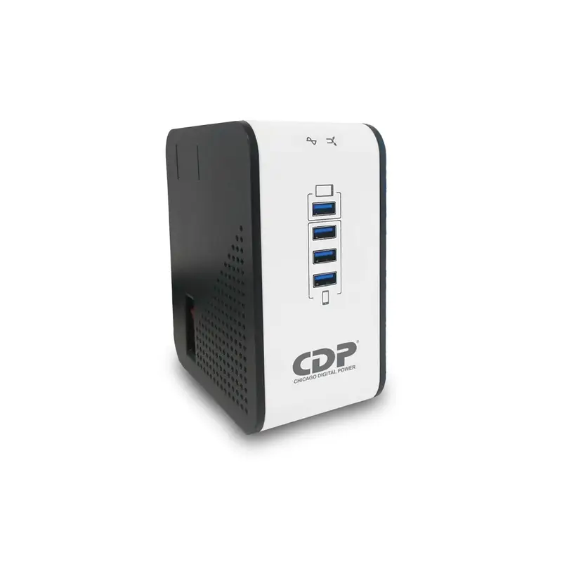 CDP R2CU-AVR1008 1000VA/500W AVR, 8 SALIDAS, 175 JULIOS, 4 PUERTOS USB, 120 VAC