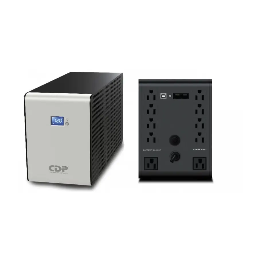 CDP R-SMART1210 1200VA/720W UPS INTERACTIVA AVR 10 SALIDAS, 560 JOULES, PROTECCION RJ45, LCD, SOFTWARE 120 VAC