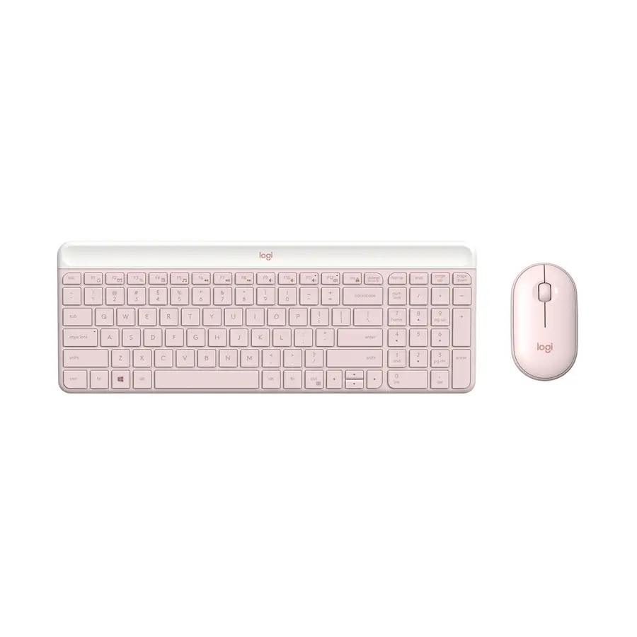 KIT LOGITECH MK470 SLIM TECLADO/MOUSE USB PLUG&PLAY ROSE (920-011312)