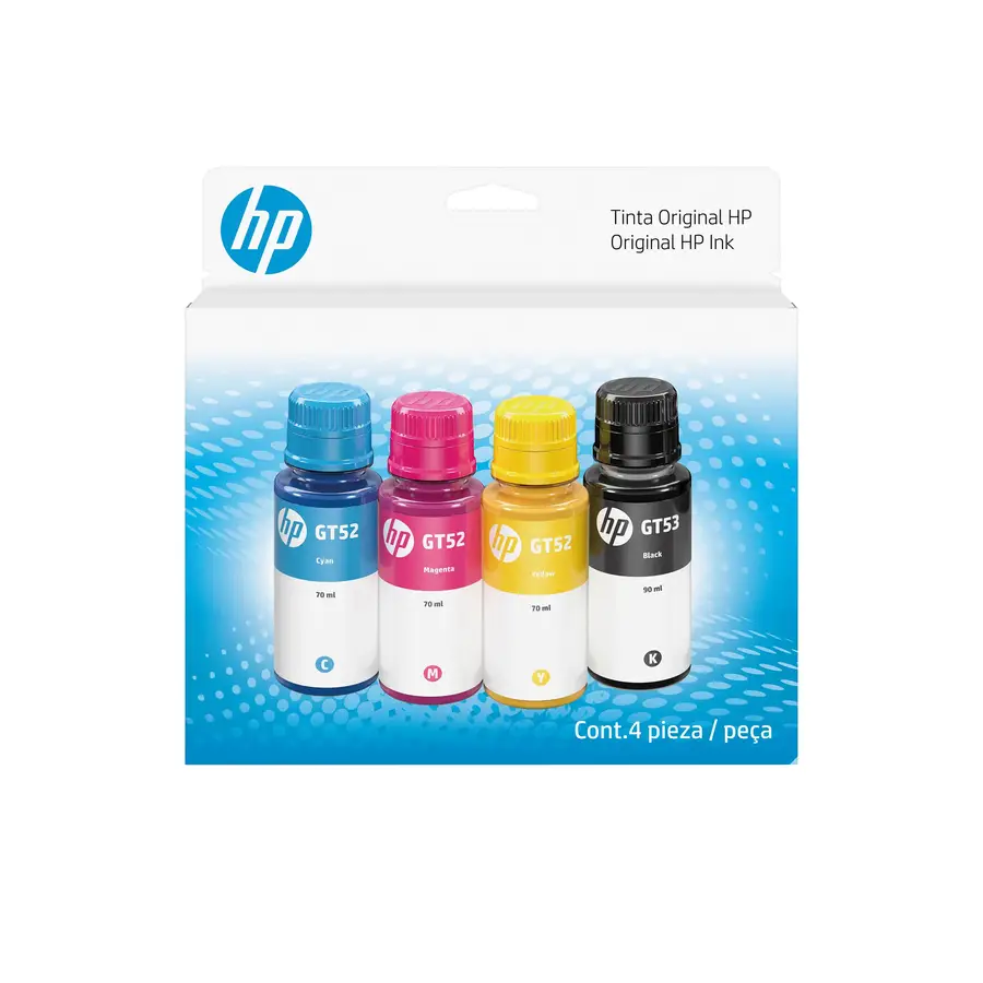 COMBO HP TINTA BOTE 4-PACK HP GT53/52 9F3N4AL