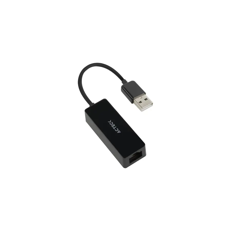 ADAPTADOR ACTECK AE420 SHIFT PLUS USB-A a RJ45 M-H NEGRO AC-934732