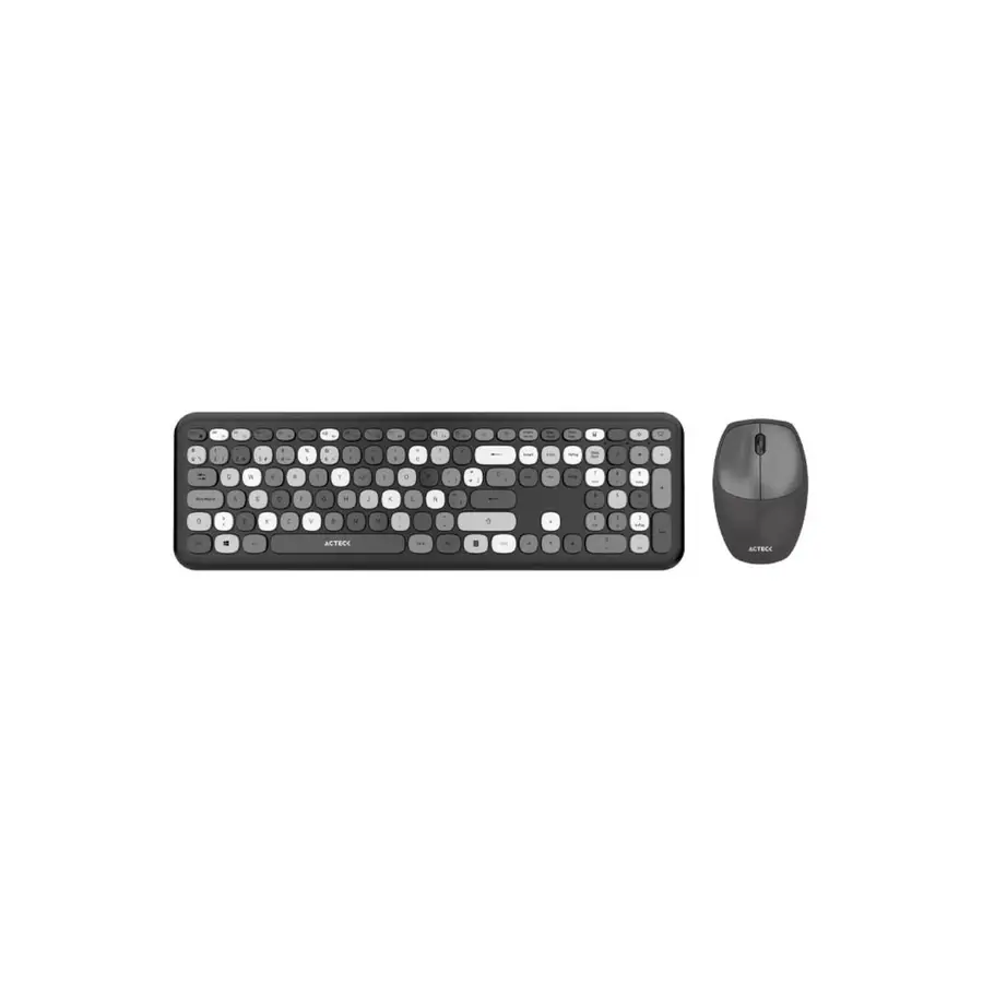COMBO ACTECK 2EN1 INALAMBRICO CHIC COLORS MK475/2.4GHz/Gris/AC-935166