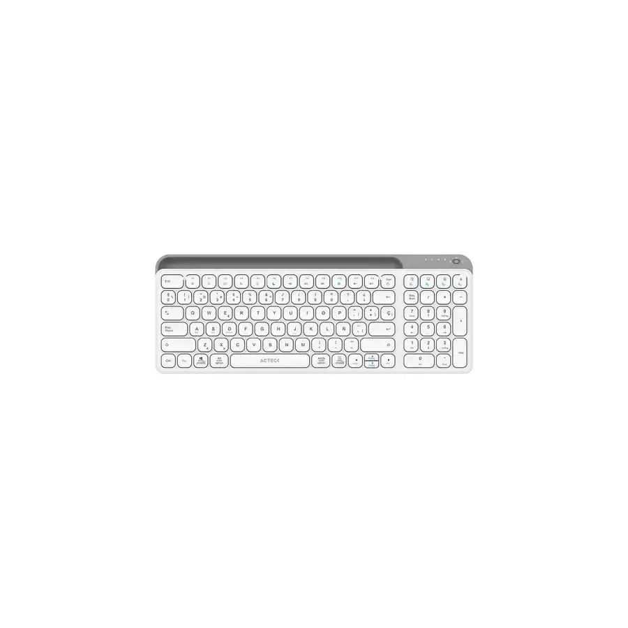 TECLADO MULTIDISP ACTECK INSPIRE TREKTI747 98% 2BT BCO/GRIS (AC-940115)