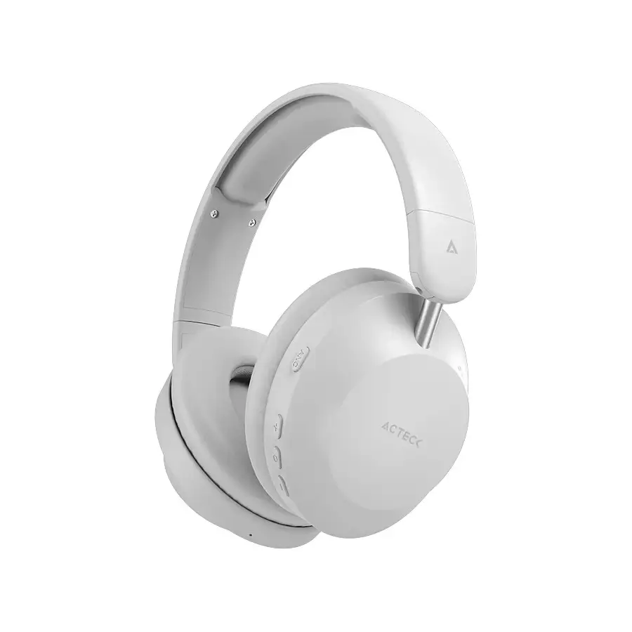 DIADEMA GAMER ACTECK BLUETOOTH/ALAMBRICO USB C BLANCO