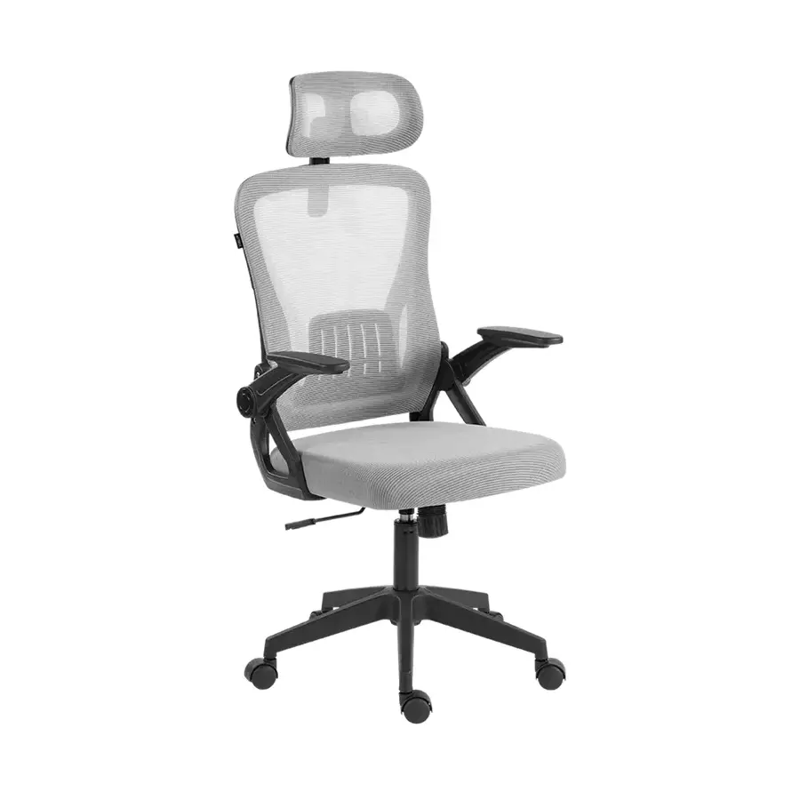 SILLA DE OFICINA ACTECK FLUX LITE EC313HR MARCO NEGRO - MALLA GRIS