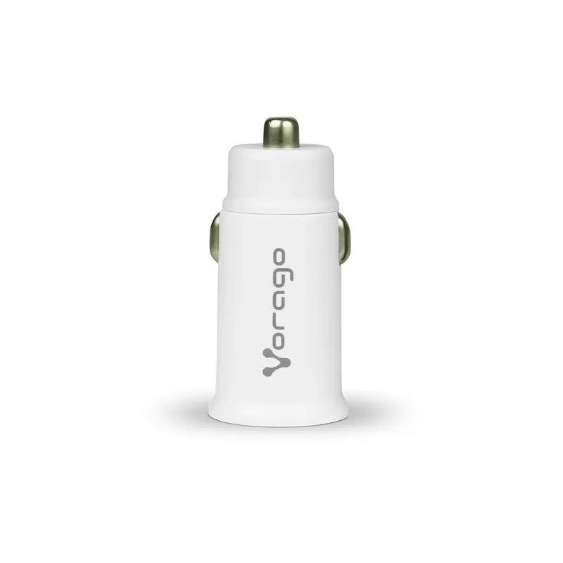 CARGADOR PARA AUTO VORAGO 1XUSB-C 20W 1XUSB A QCH 3.0 BLANCO AU-305-WH