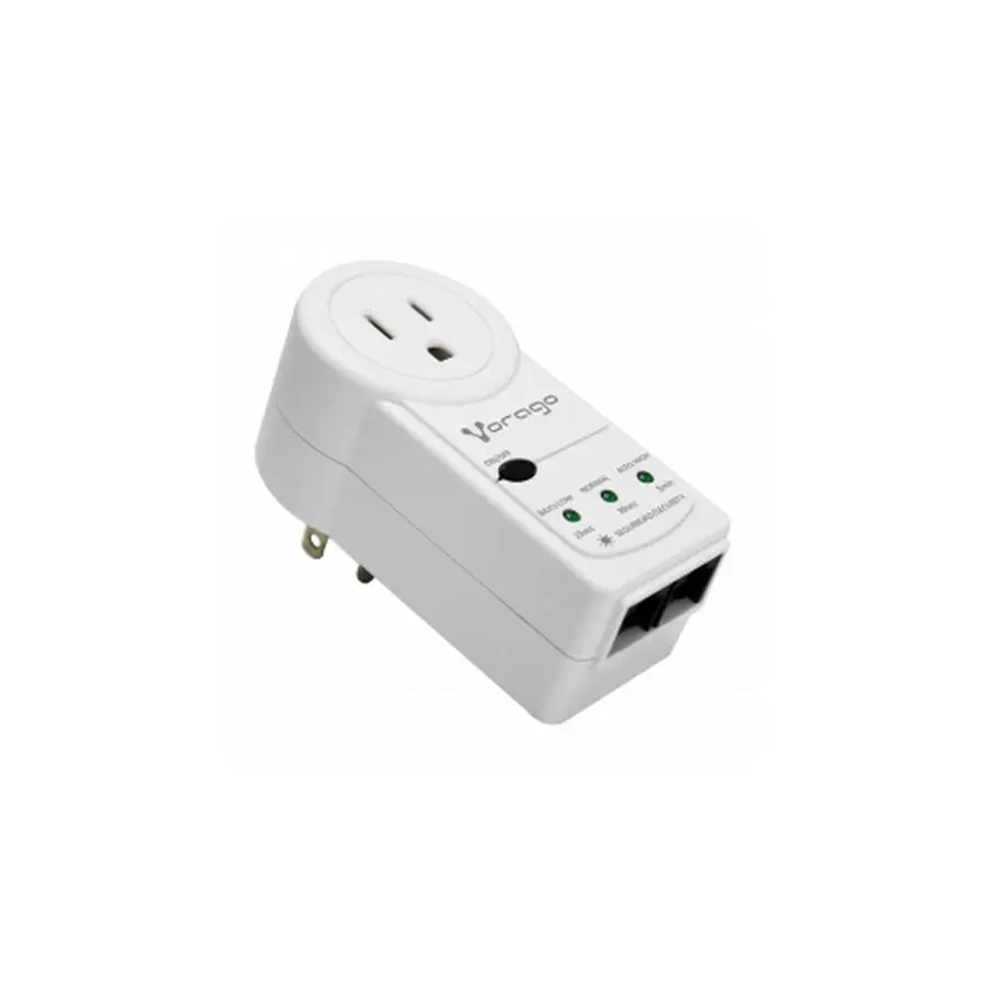 PROTECTOR DE VOLTAJE VORAGO RJ45/RJ11 PORTATIL 1800 W ELECTRODOMÉSTICOS (AVR-300-WH)