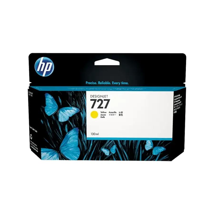 CARTUCHO DE TINTA HP 727 AMARILLO DESINGJET ORIGINAL B3P21A