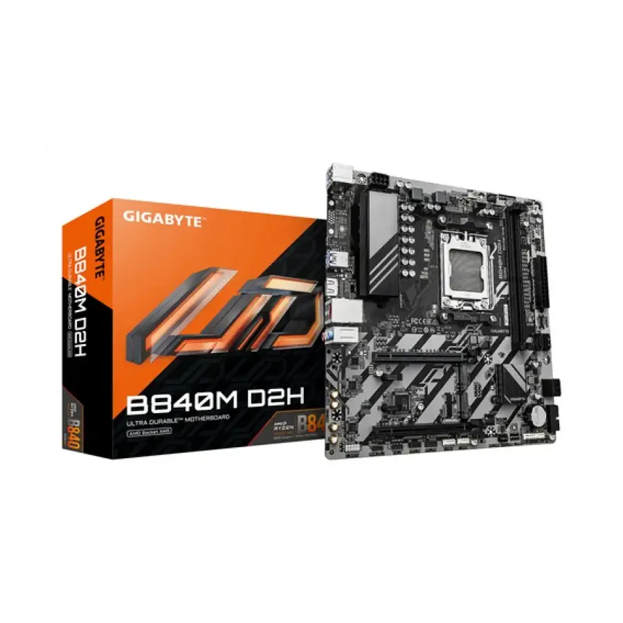 TARJETA MADRE GIGABYTE B840M D2H MICRO ATX SOCKET AM5 AMD B840 128GB DDR5 HDMI