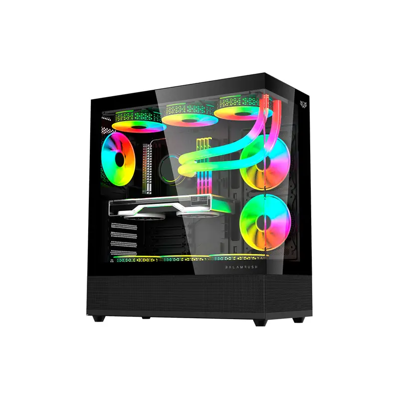 GABINETE BALAM RUSH TANK 9200 M-ATX CRISTAL ARGB NEGRO BR-938723