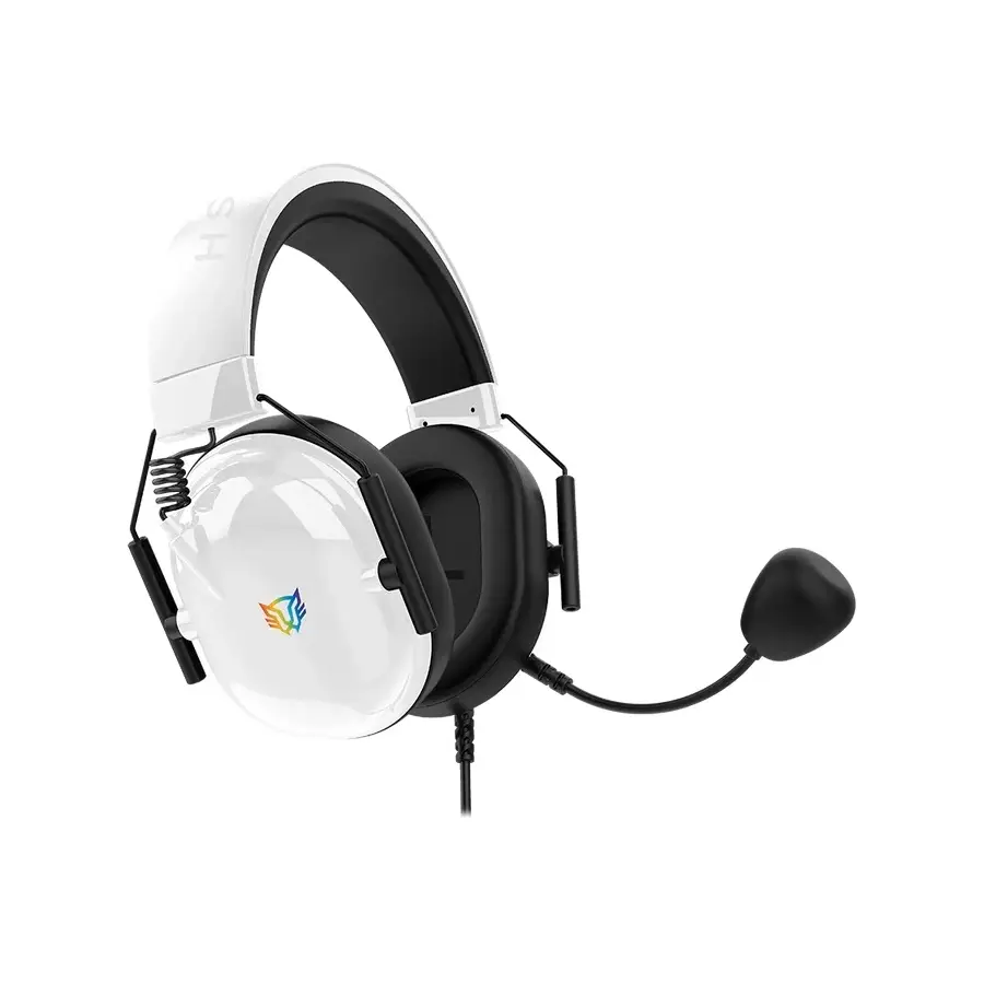 DIADEMA GAMER BALAM RUSH AVIATOR LEVEL HA757 ALAMBRICO 3.5MM NEGRO/BLANCO