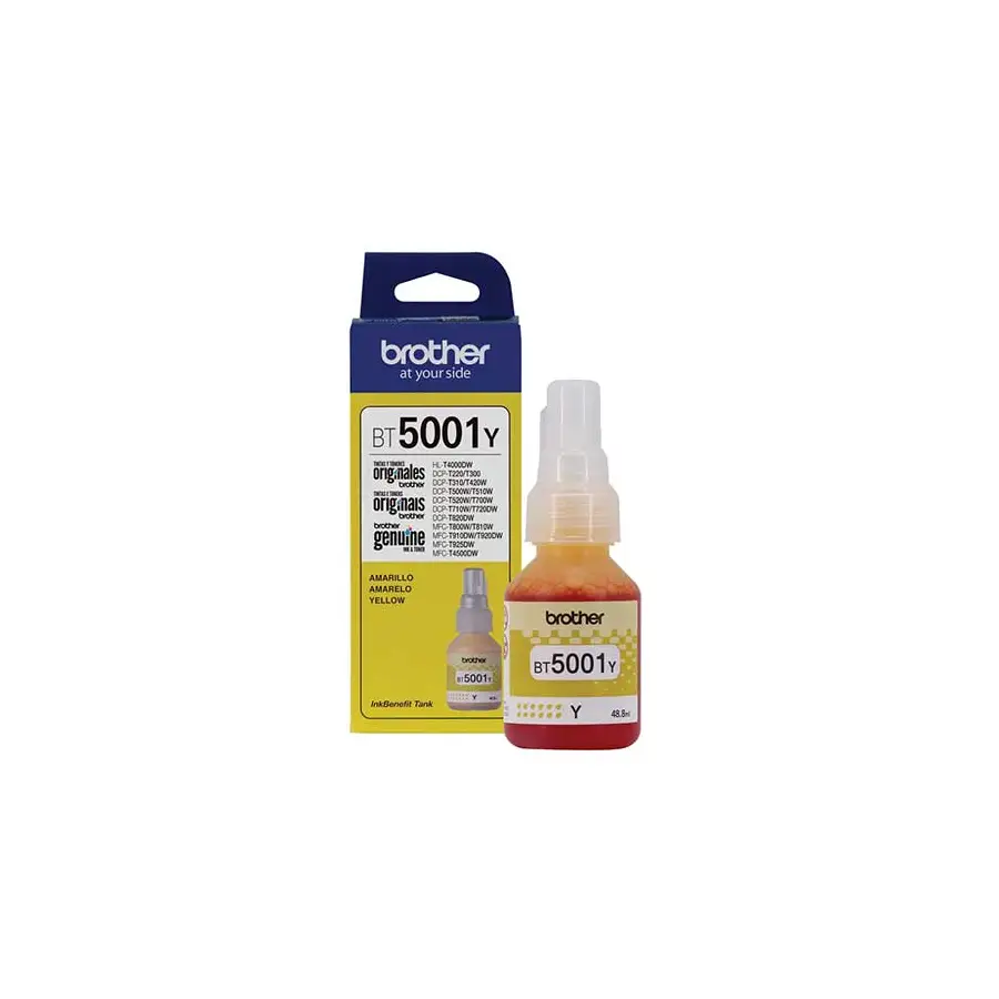 BOTELLA DE TINTA BROTHER BT5001Y AMARILLO 5000 PAGINAS BT5001Y