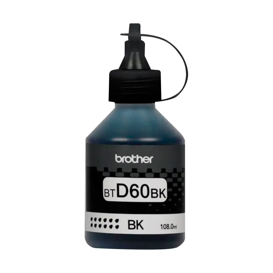 BOTELLA DE TINTA BROTHER BTD60BK NEGRO 6000 PAGINAS BTD60BK