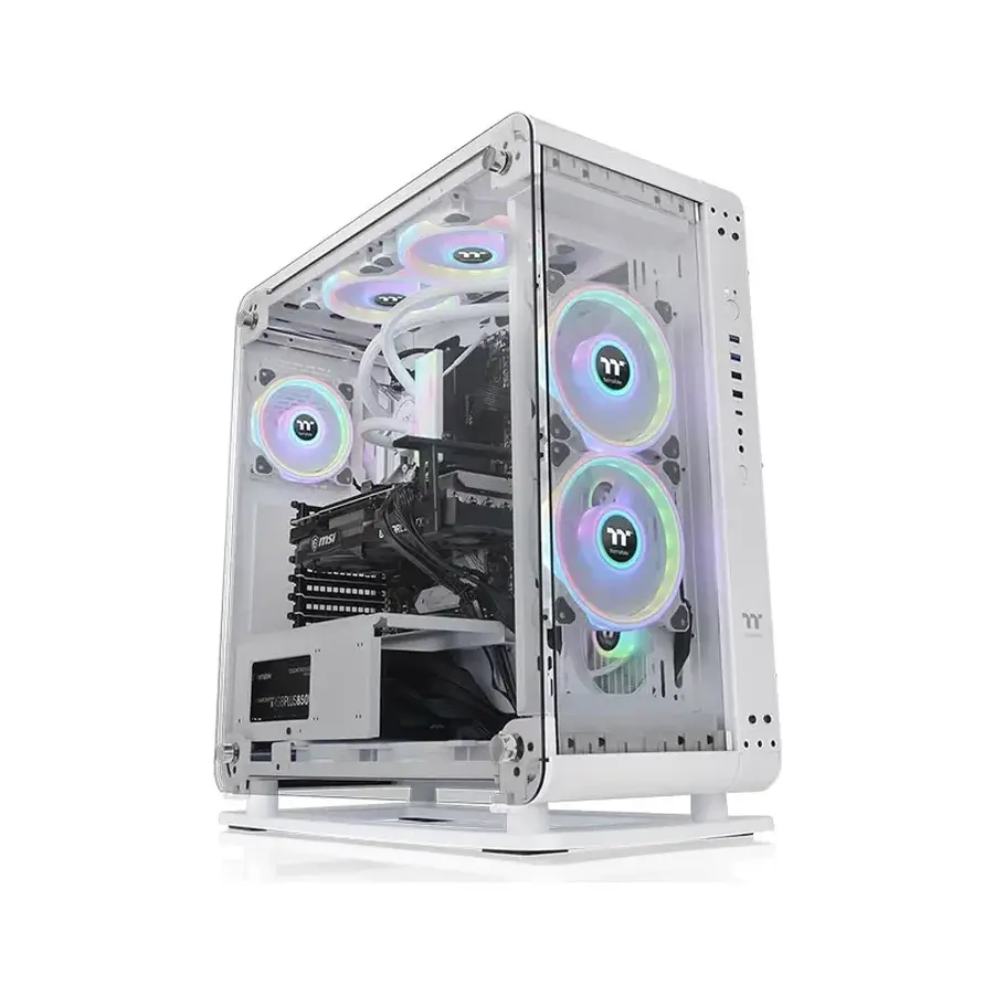 GABINETE THERMALTAKE CORE P6 MIDI TOWER ATX MICRO ATX MINI ITX USB 2.0 3.0 SIN FUENTE SIN VENTILADORES INSTALADOS BLANCO