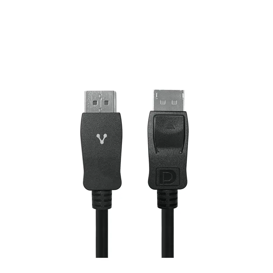 CABLE VORAGO DISPLAY PORT MACHO-MACHO 2 MTS 4K 32.4 GBPS NEGRO CAB-309