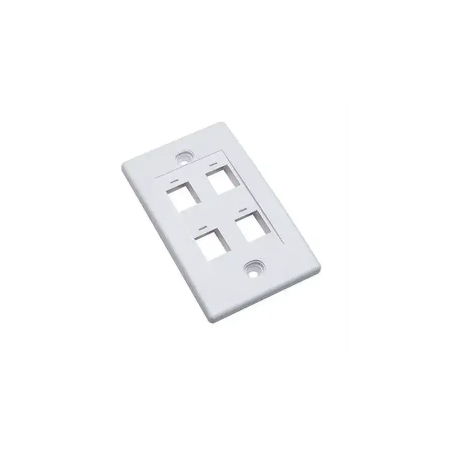 TAPA PARA CAJA 4 PERFORACIONES MONTAJE AL RAS INTELLINET BCO 163316