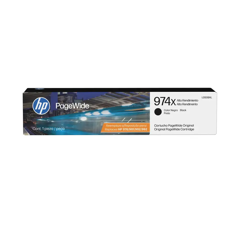 CARTUCHO TINTA HP PAGEWIDE NEGRO 974X (L0S08AL)