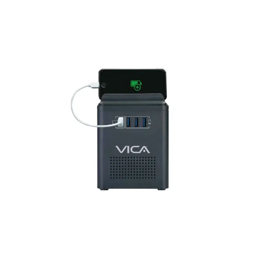 REGULADOR ELECT VICA 800VA/400W 4 CONT/4 USB CARGA RAPIDA (CONNECT 800)