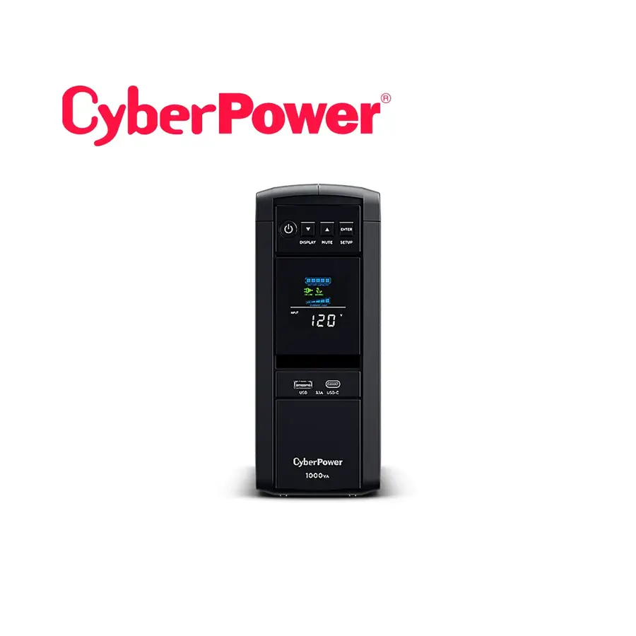 UPS/NO BREAK CYBERPOWER CP1000PFCLCDa 1000VA/600W PFC ACTIVAS 10CONT