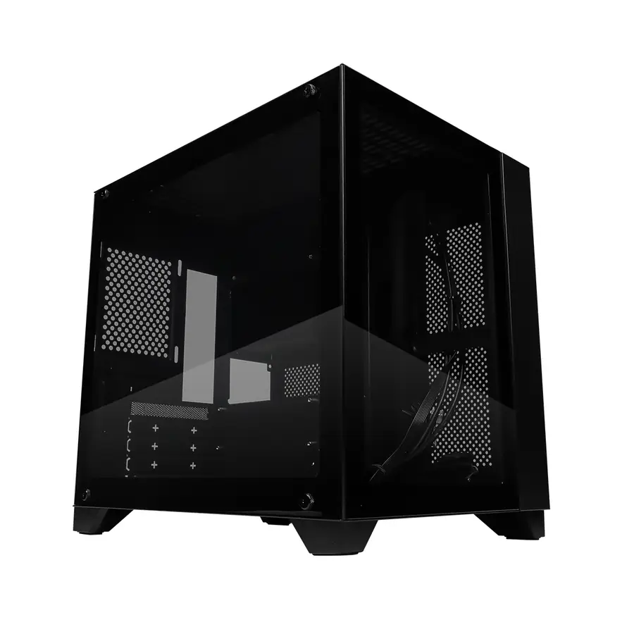 GABINETE GAME FACTOR mATX FISHTANK DOBLE CRISTAL USB 3.0 S/FTE CSG570