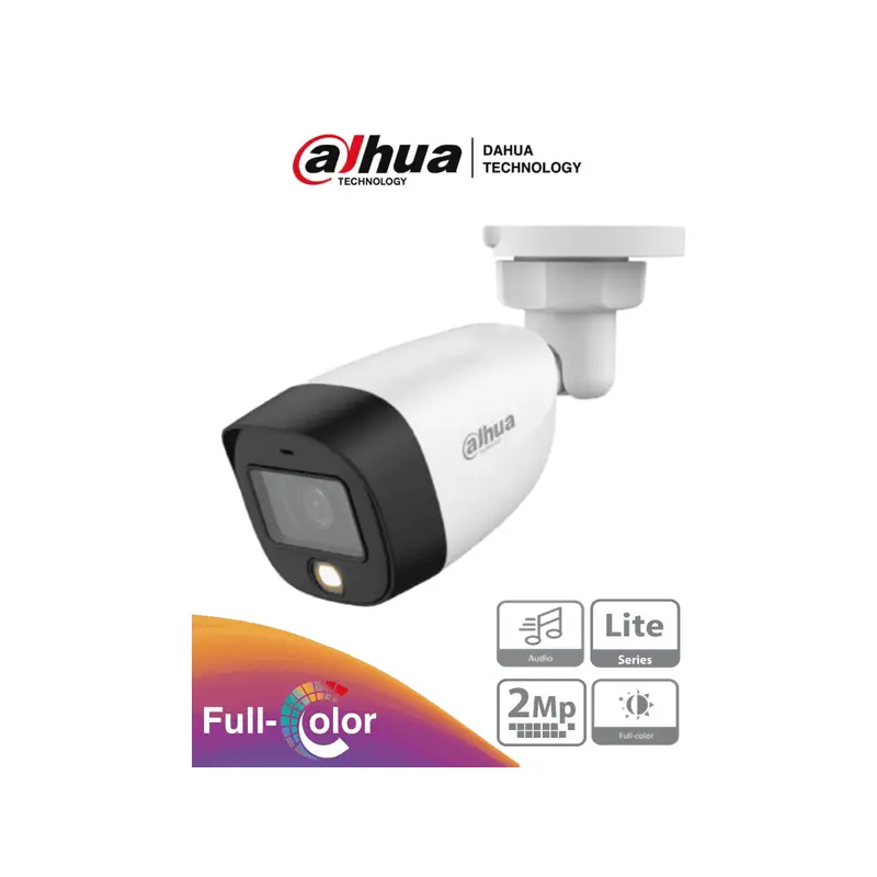 CAMARA DAHUA BULLET FULL COLOR 2MP/LENTE 2.8 MM(HAC-HFW1209CN)
