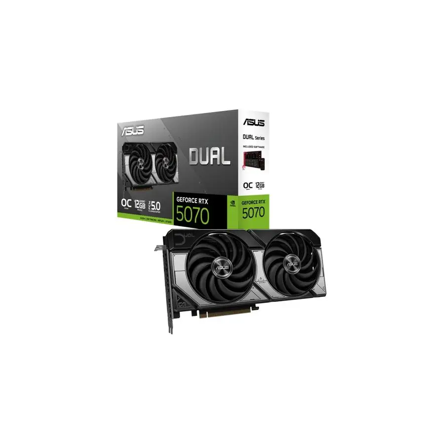 TARJETA DE VIDEO ASUS DUAL-RTX5070-O12G 12GB DDR7/1HMDI/3DP/PCI 5.0