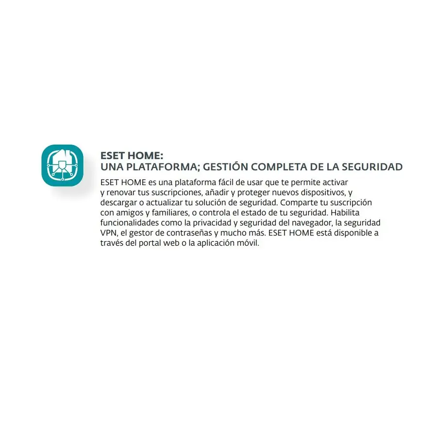 HOME SECURITY ESSENTIAL 1 LIC 1 AÑO ESET EHSE11