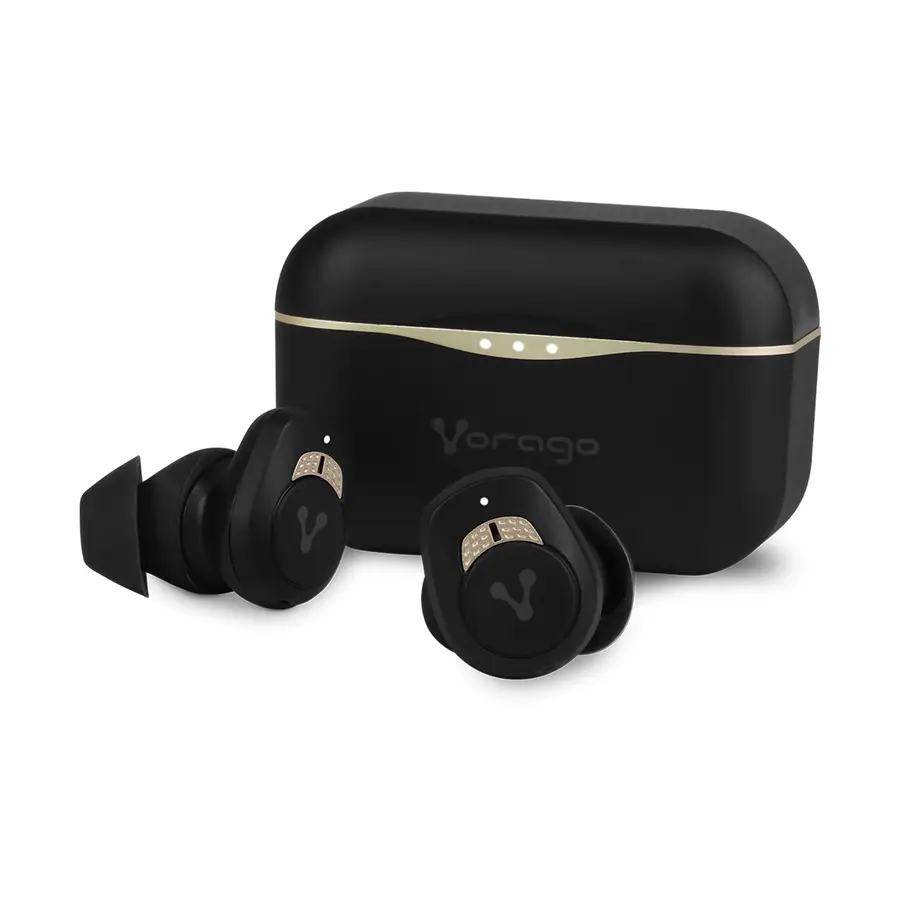 AUDIFONOS VORAGO TWS BT 5.0 NOISE CANCELLING IPX5 21 HRS ESB-600-ANC