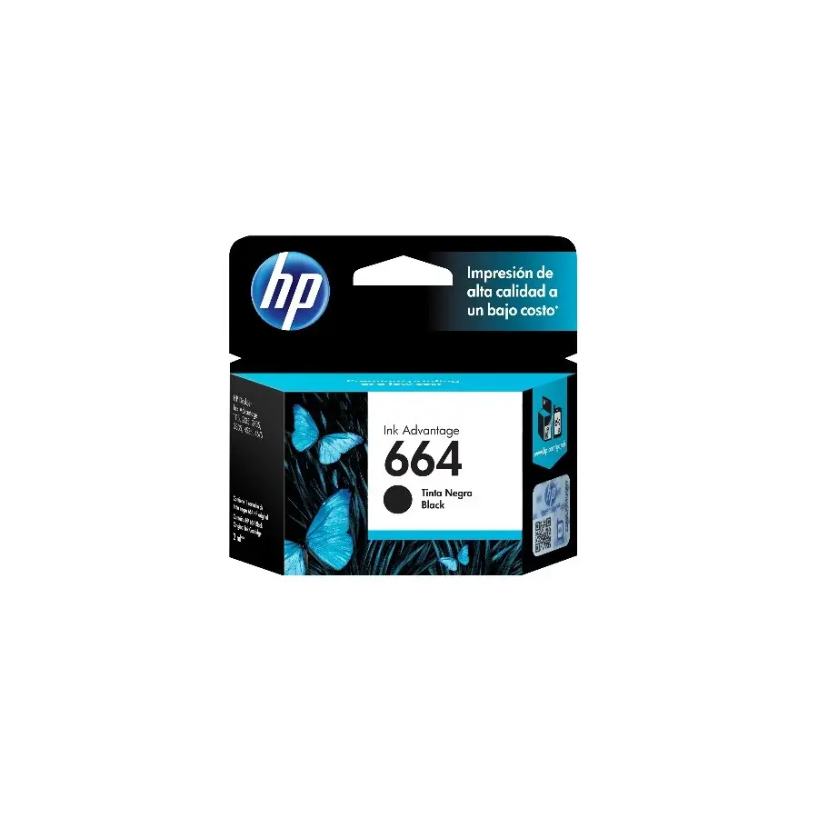 CARTUCHO HP 664 NEGRO F6V29AL