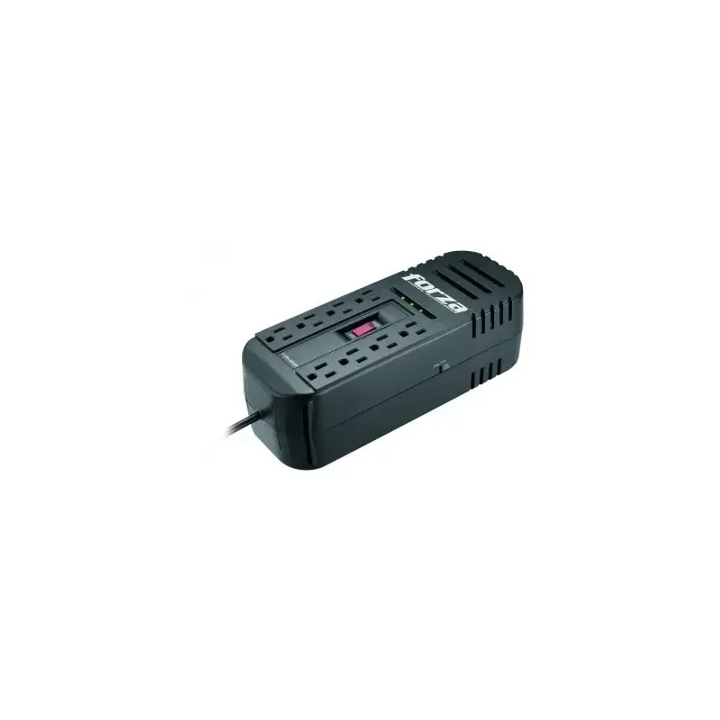 REGULADOR DE VOLTAJE FORZA FVR-2201 2200VA/1100W NEGRO 8 CONTACTOS