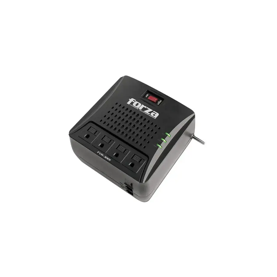 FORZA REGULADOR FORZA - NEGRO, HOGAR Y OFICINA, 3000 VA, 1500 W