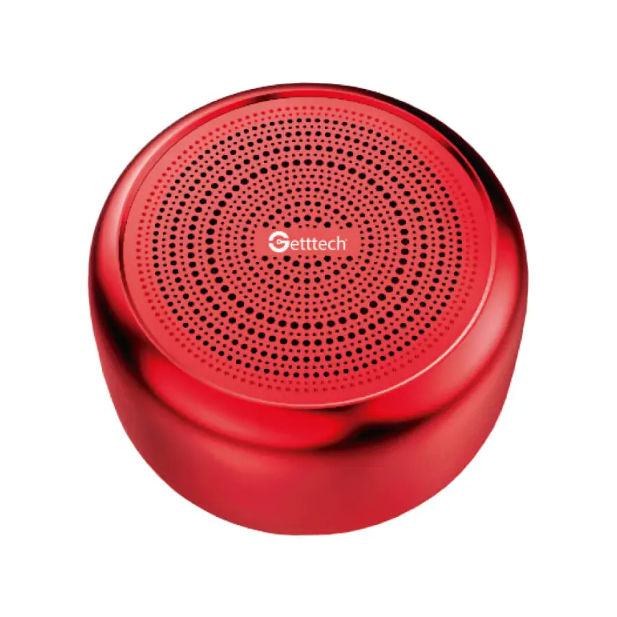MINI BOCINA GETTTECH GAM-31501R BLUETOOTH 4.2 MELODIC ROJO SG-220