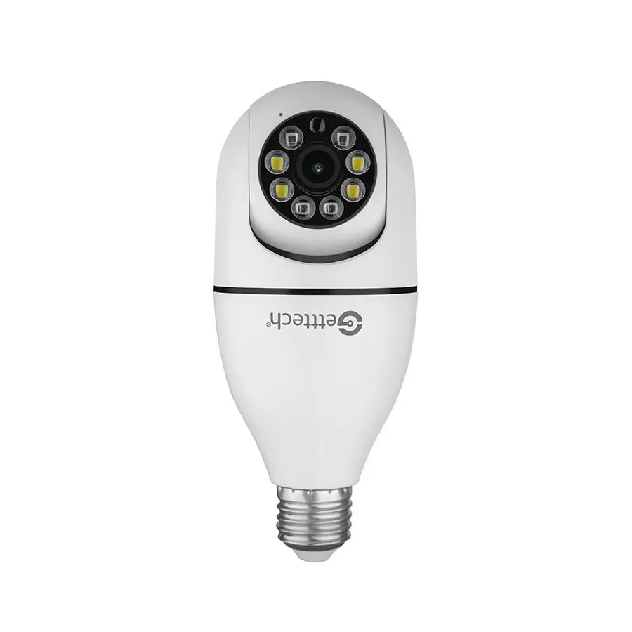 CAMARA WIFI GETTTECH TIPO BOMBILLA 2MP BLANCA GEC-WBUB2